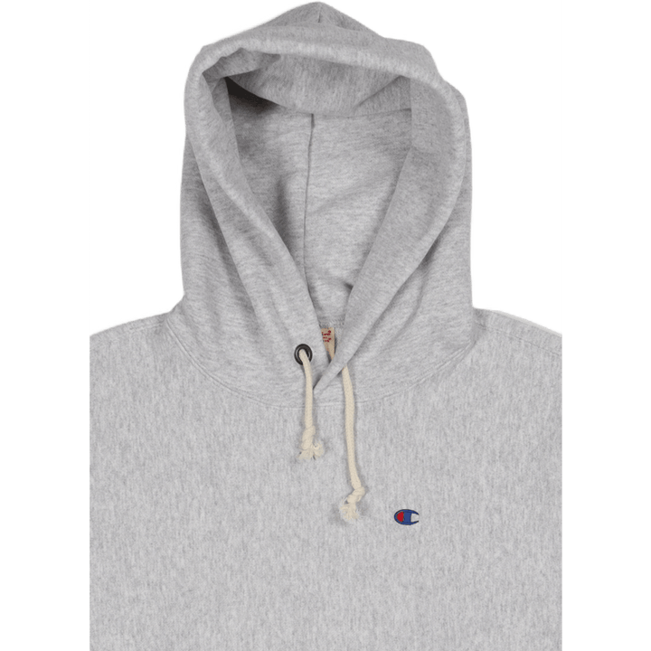 Felpa con cappuccio grigio melange chiaro