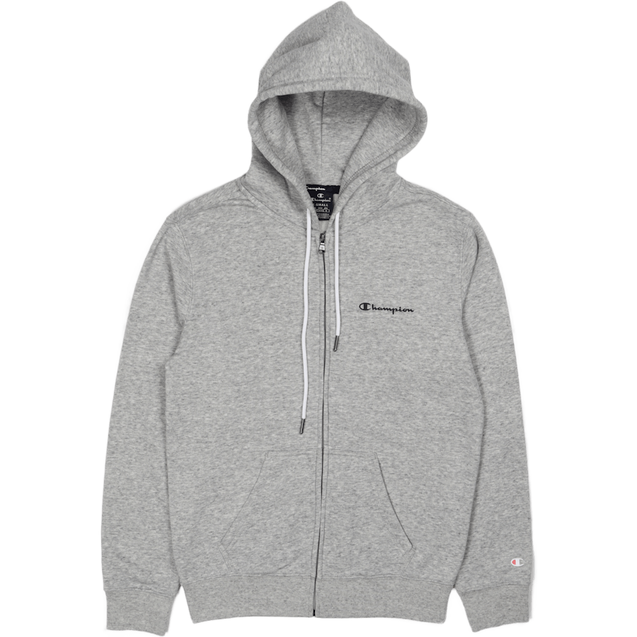 Hooded Full Zip Sweatshirt New Oxford Grey Melange