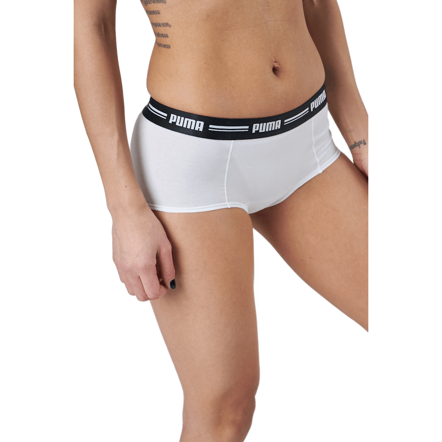 Puma Women Mini Short 2p Pack White / White