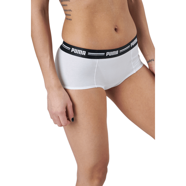 Puma Women Mini Short 2p Pack White / White