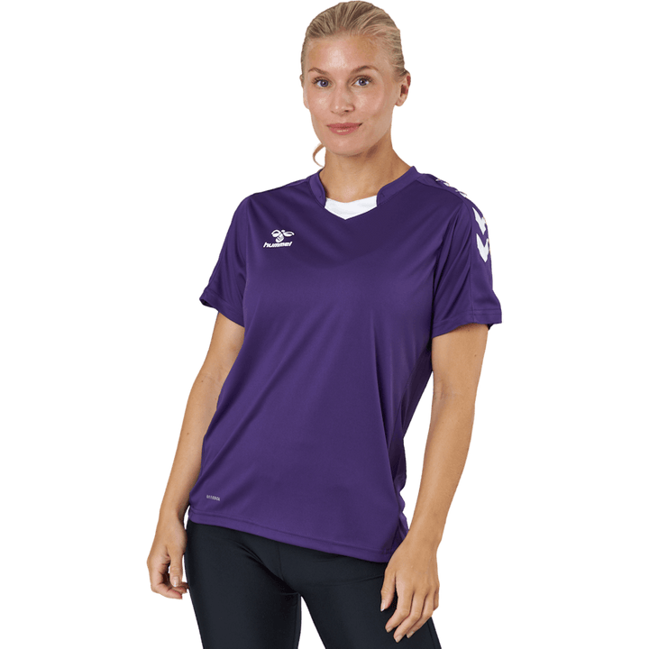 Hmlcore Xk Poly Jersey S/s Dam Acai/vit