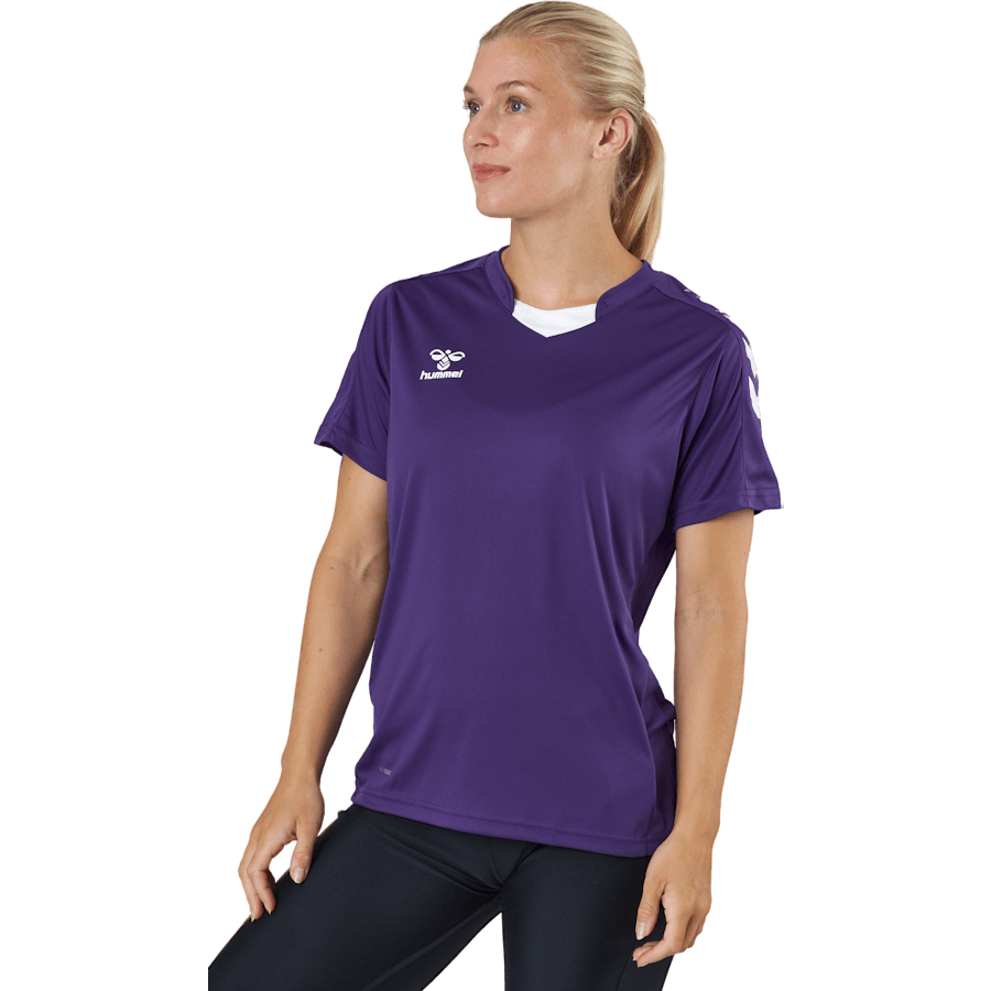 Hmlcore Xk Poly Jersey S/s Dam Acai/vit