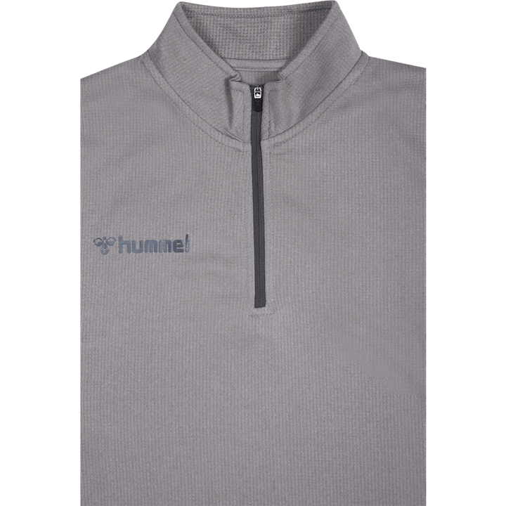 Hmlauthentic Half Zip Sweatshi Grey Melange