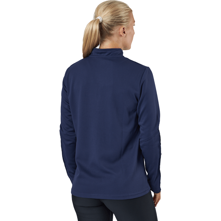 Hmlauthentieke Sweatshi met halve rits Marine