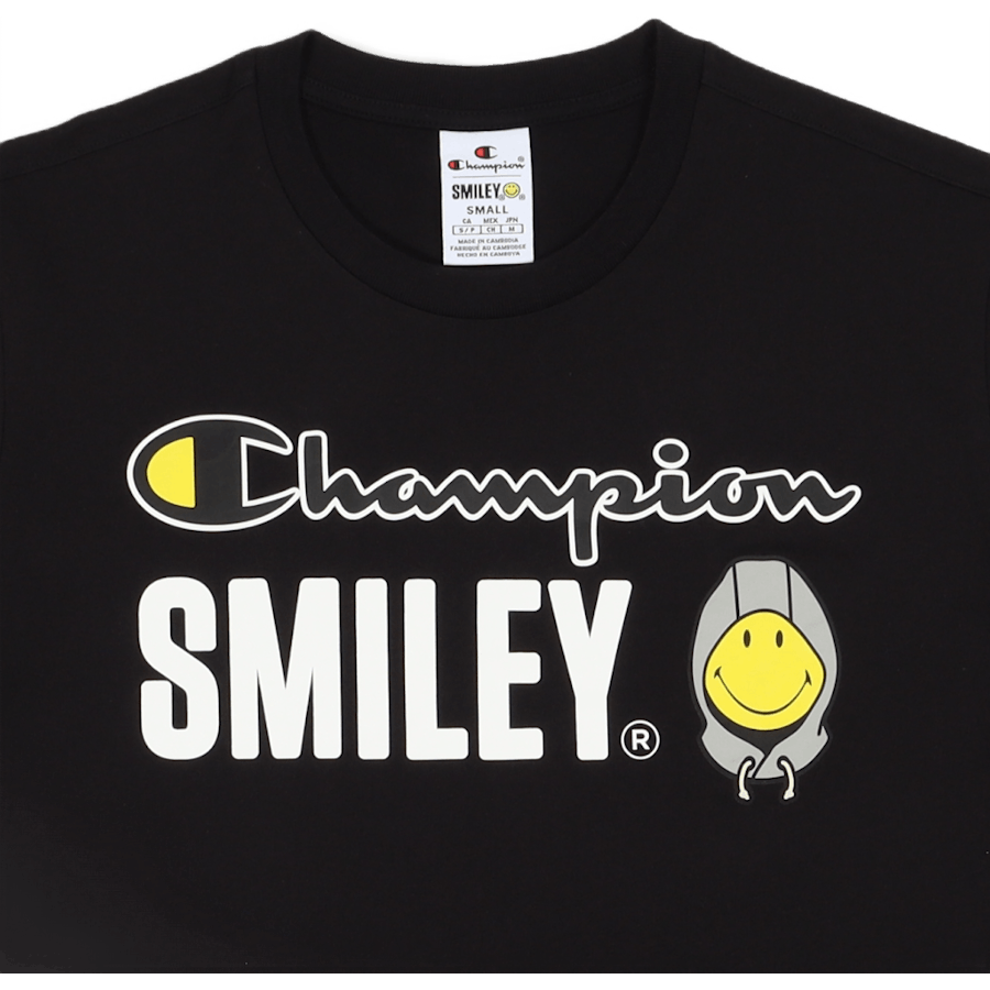 Champion X Smiley - Rundhalsausschnitt T Black Beauty