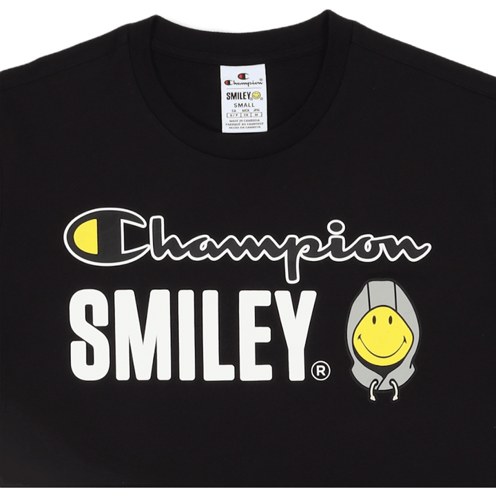 Champion X Smiley - Rundhalsausschnitt T Black Beauty