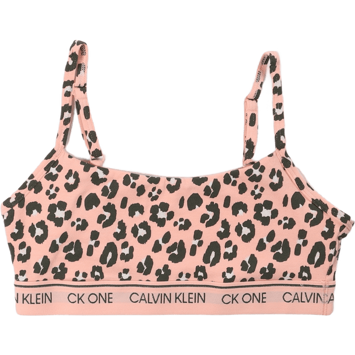 Unlined Bralette Stephen Leopard Print_peach Me