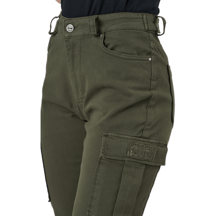 Pantaloni Cargo verde lavato