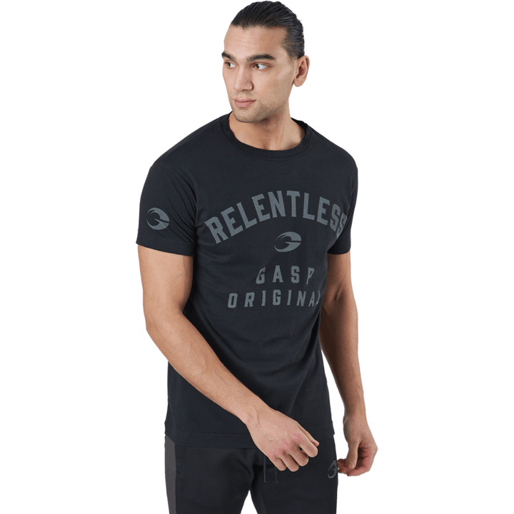 Maglietta Relentless Skull lavata nera