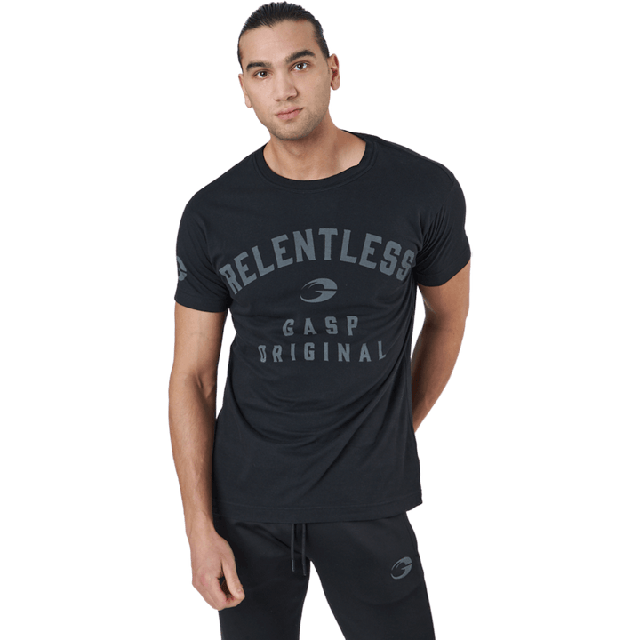 Maglietta Relentless Skull lavata nera