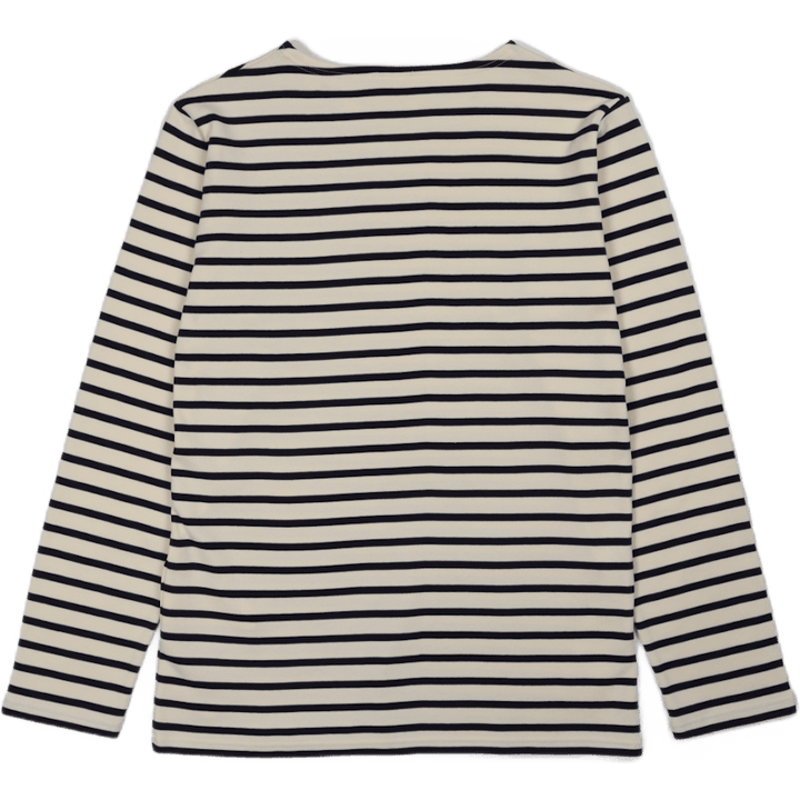 Striped Breton Shirt "houat" Nature/ Navire Navy