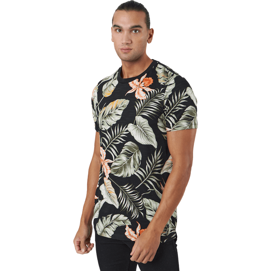 Jprblatropic Aop Ss Tee Crew N Black