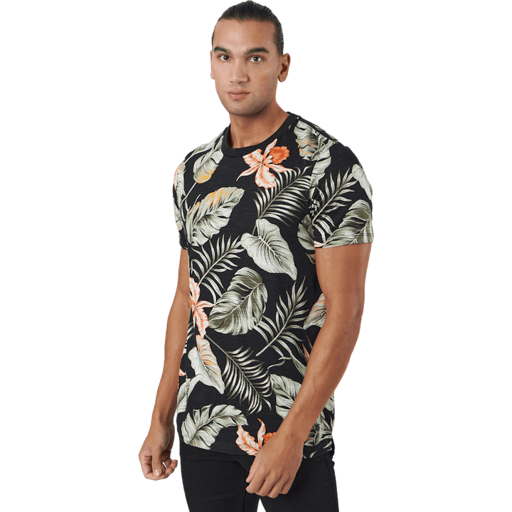 Jprblatropic Aop Ss Tee Crew N Black