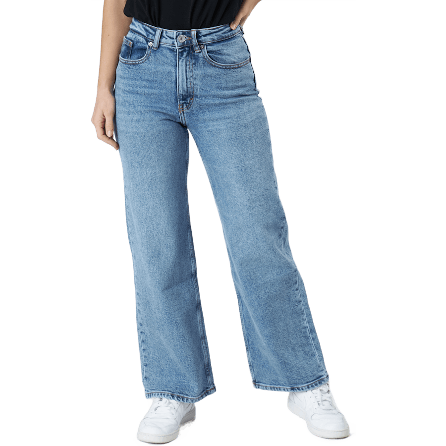 Onljuicy Hw Wide Leg Rea365  N Medium Blue Denim
