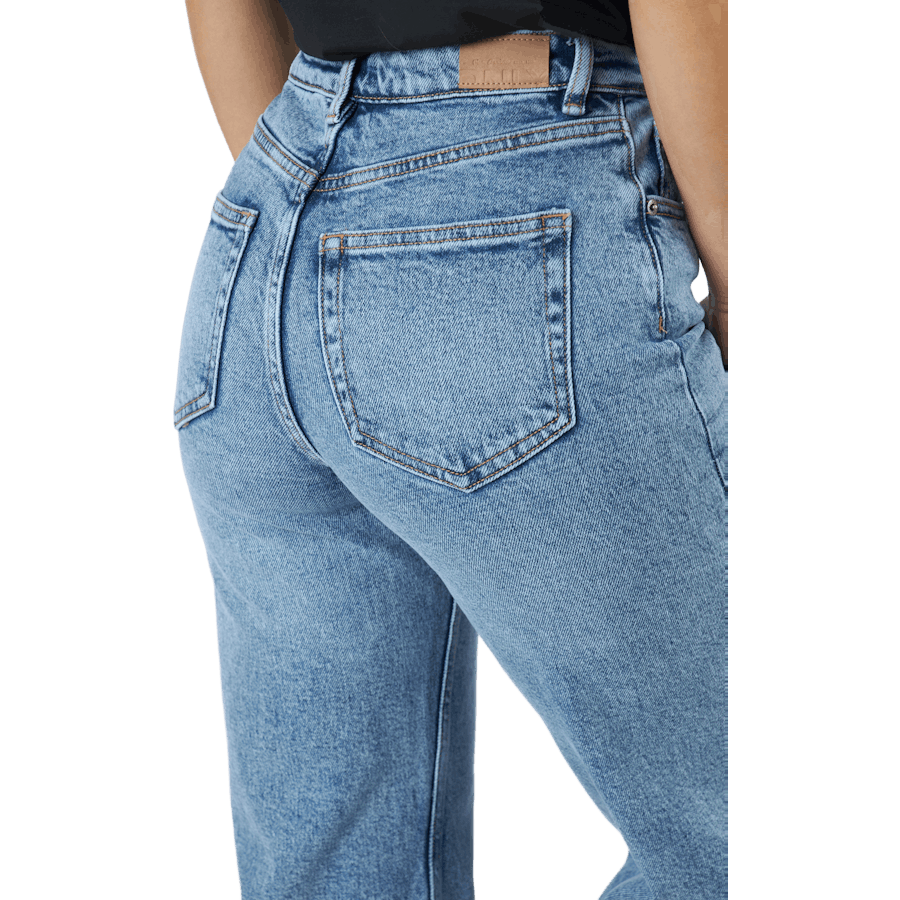 Onljuicy Hw Wide Leg Rea365  N Medium Blue Denim
