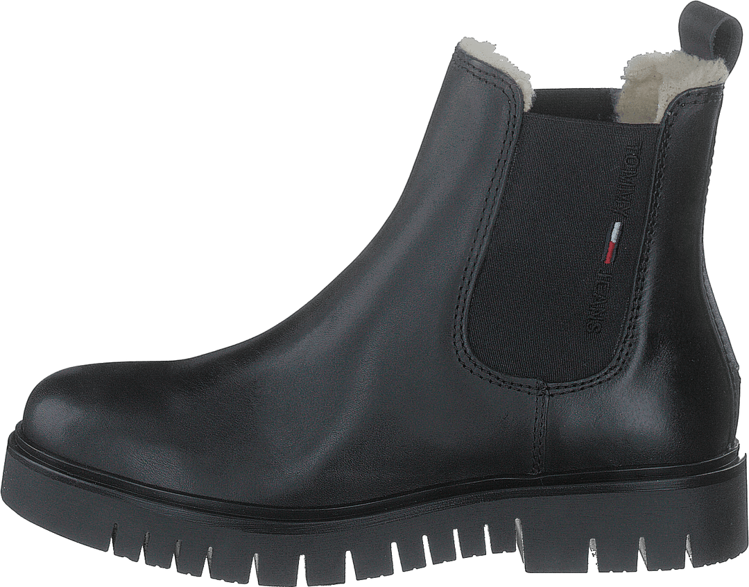 Warmlined Chelsea Boot Black