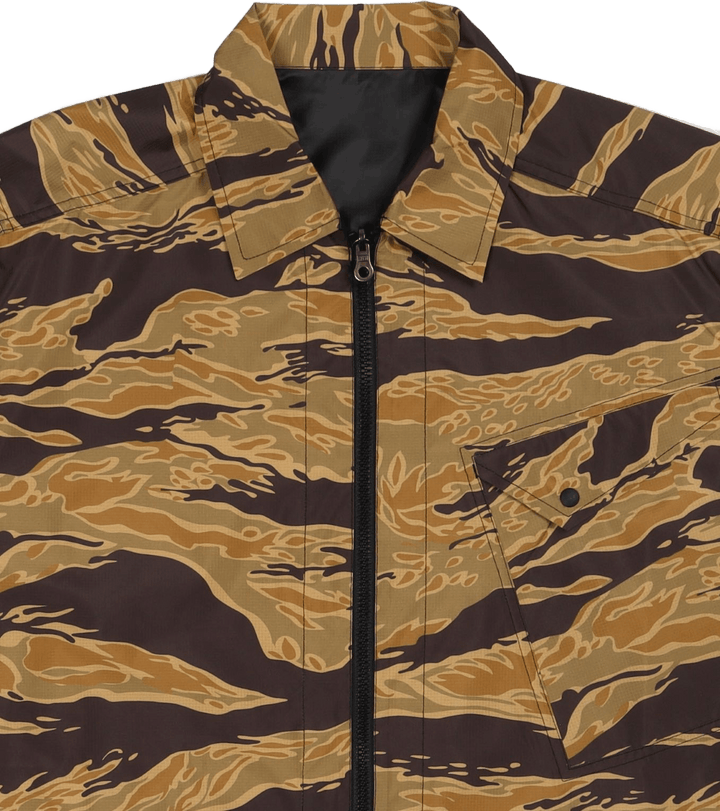 Camo Reversible Packaway Shirt Sunbleach Tigerstripe/schwarz