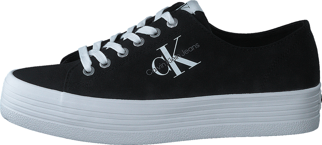 Vulcanized Flatform Laceup Co Black