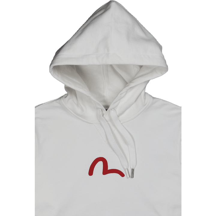 Evisu Basic Hooded Sweatshirt  Off White