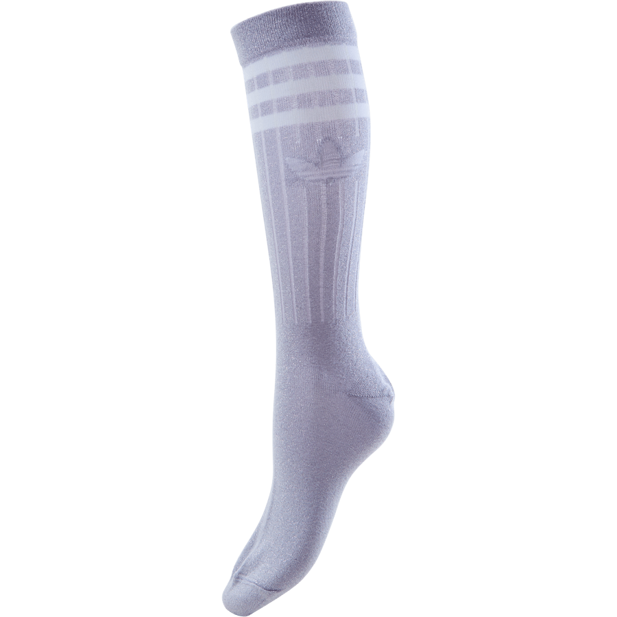Full Glitter Crew Socks Purple Tint / Black
