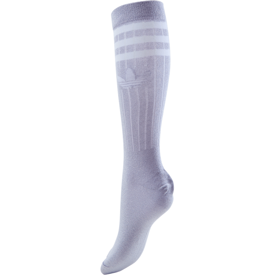 Full Glitter Crew Socks Purple Tint / Black