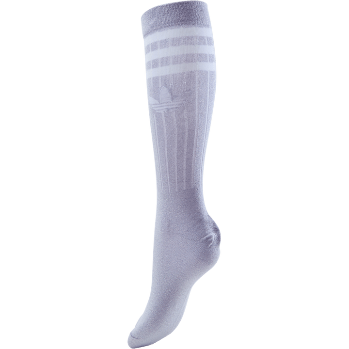 Full Glitter Crew Socks Purple Tint / Black