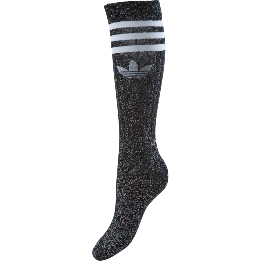 Full Glitter Crew Socks Purple Tint / Black