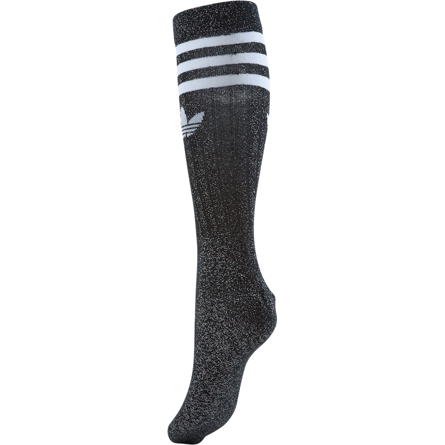 Full Glitter Crew Socks Purple Tint / Black