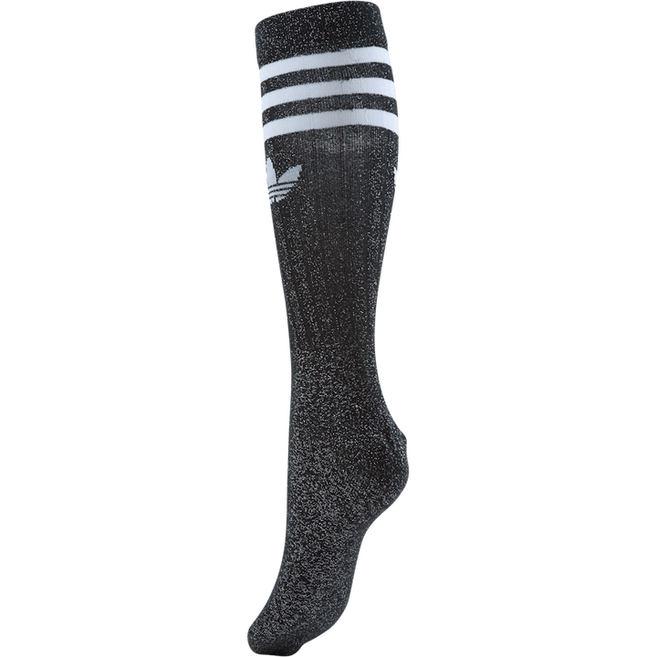 Full Glitter Crew Socks Purple Tint / Black