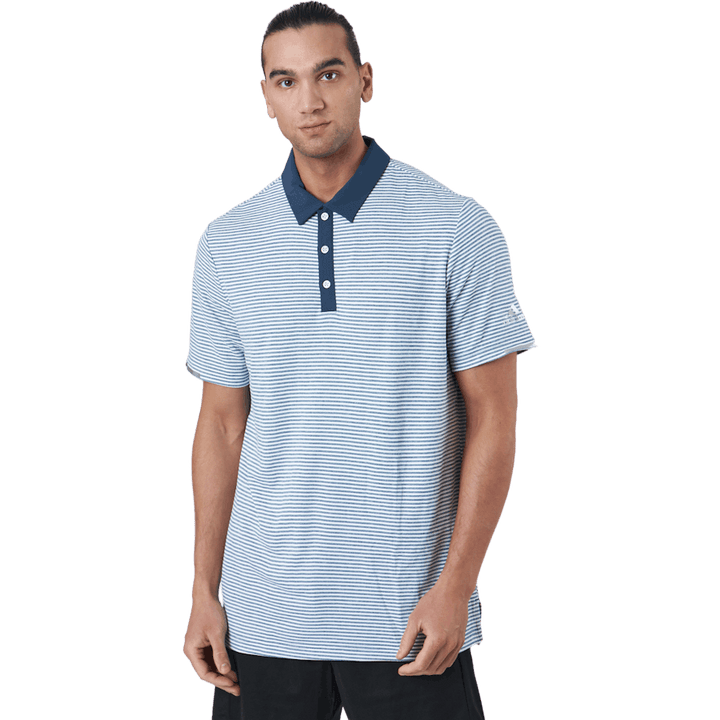 Heat.rdy Micro-stripe Polo Shi Crew Navy/white
