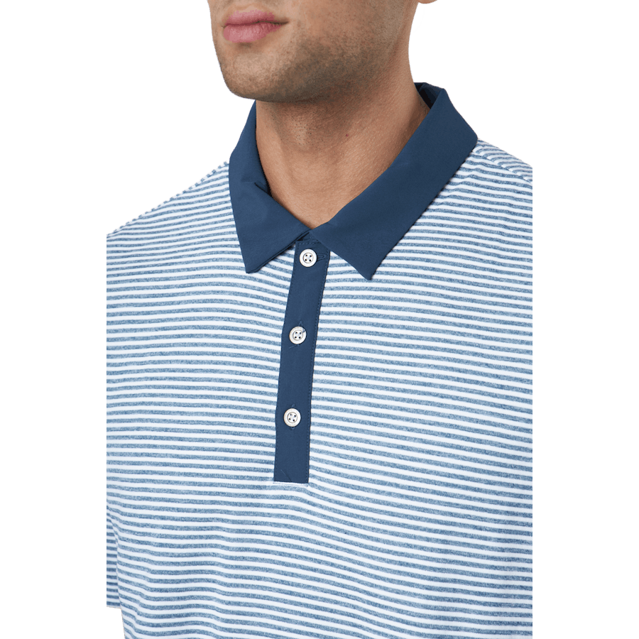 Heat.rdy Micro-stripe Polo Shi Crew Navy/white