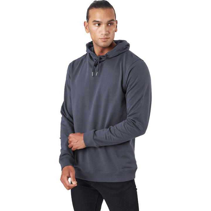 Sweat à capuche gris fer