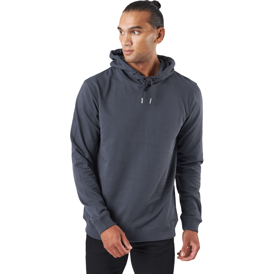 Sweat à capuche gris fer