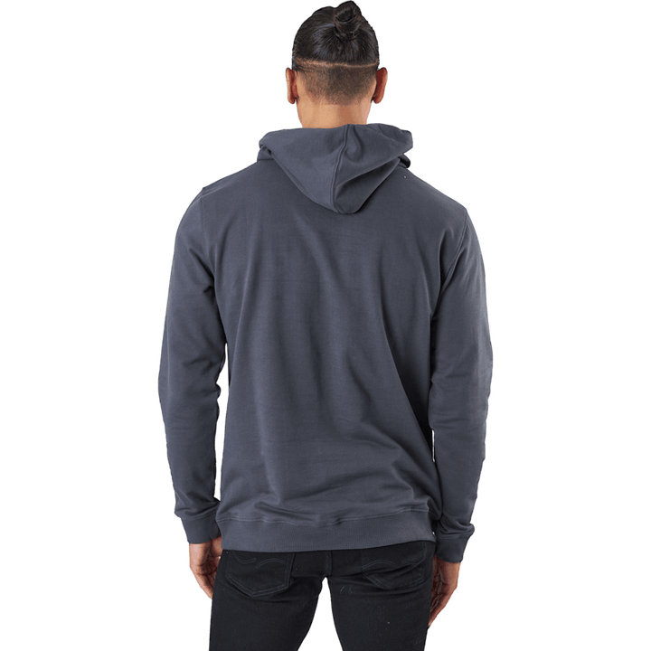 Sweat à capuche gris fer