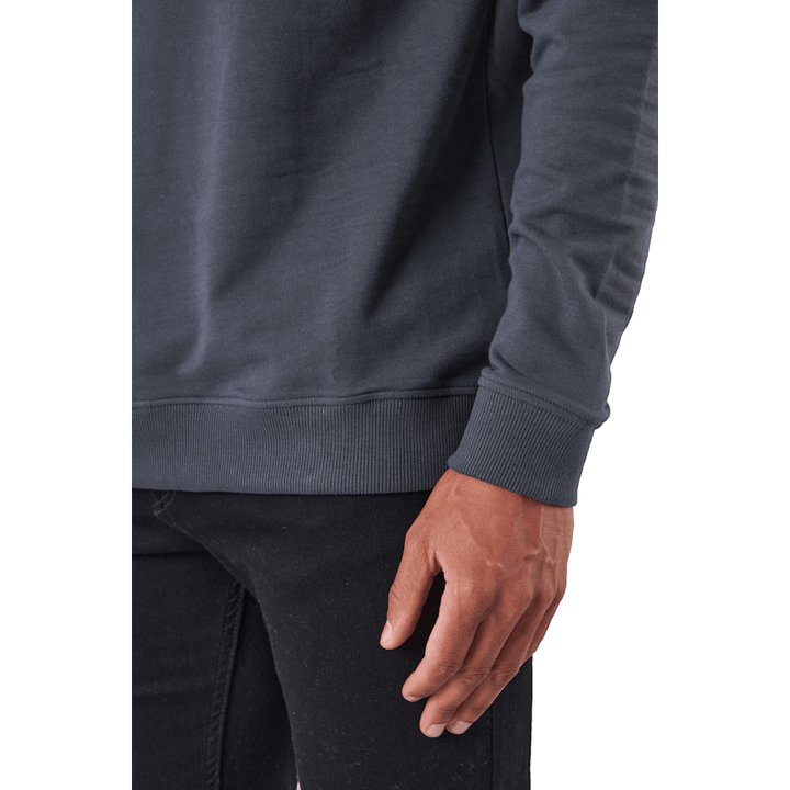 Sweat à capuche gris fer