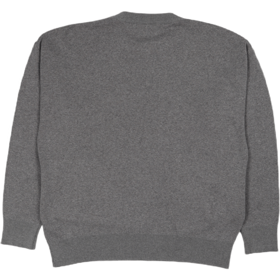 Knit Size-tag Crewneck Grey Wi
