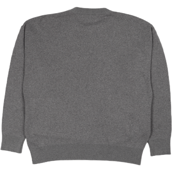 Knit Size-tag Crewneck Grey Wi