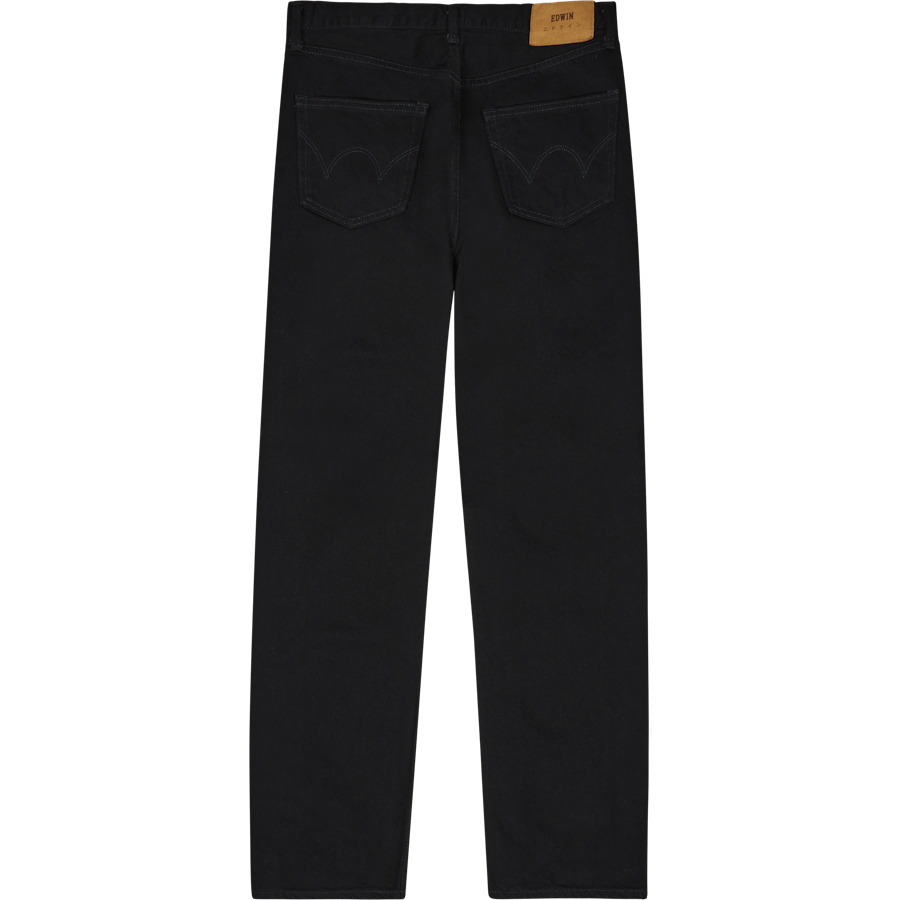 Loose Straight Kaihara, Right Hand Black Denim, 13oz, Black Unwashed
