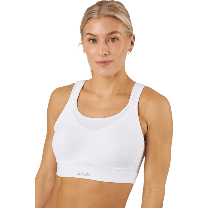 Victorious Spacer Sports Bra   White