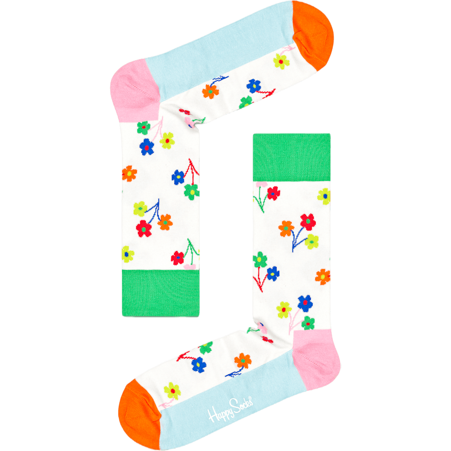 Set regalo di 3 calzini a fiori 3300