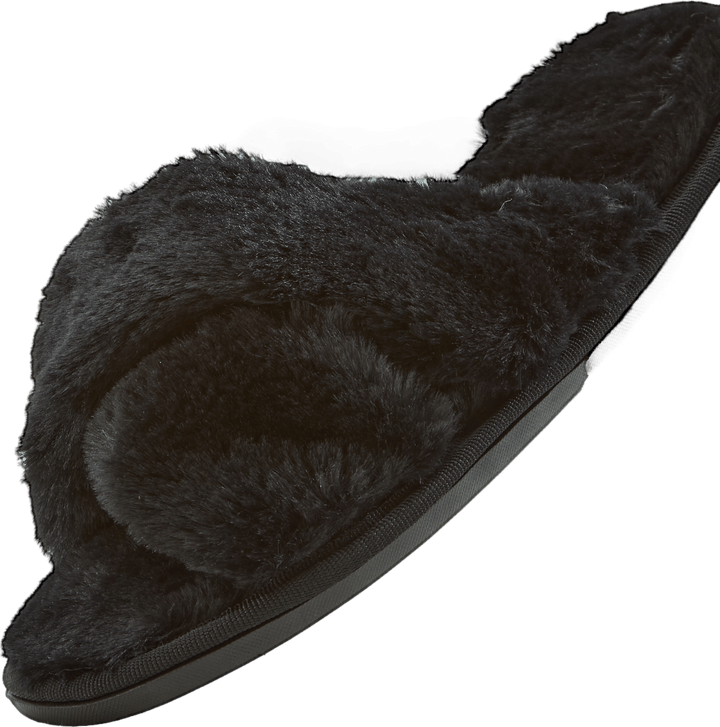 Brahny W Plush Slipper Black