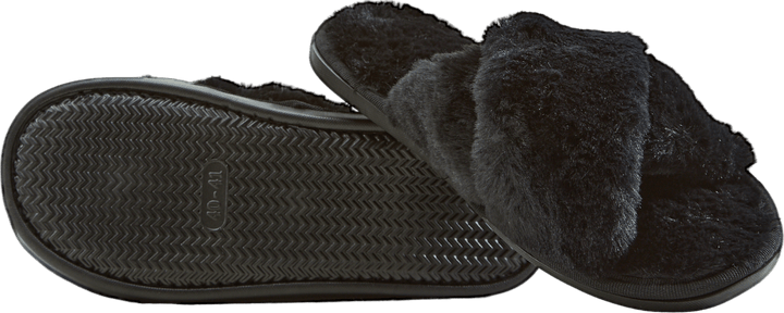 Brahny W Plush Slipper Black