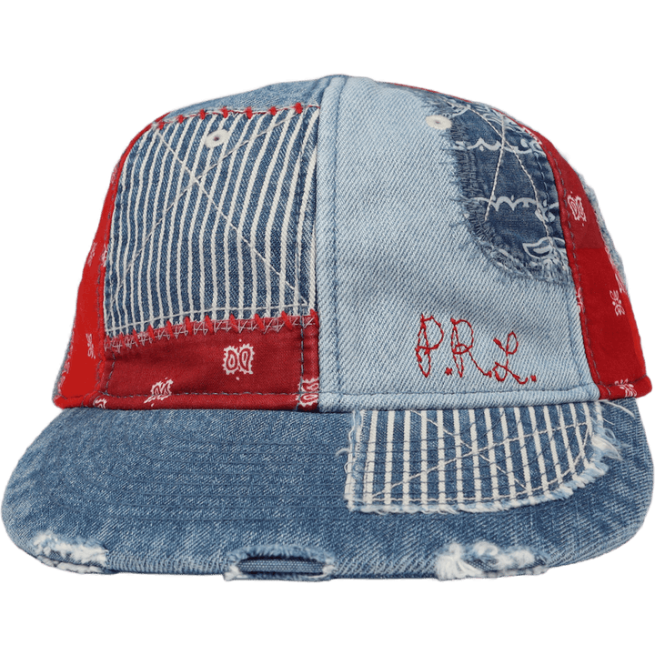 Patchwork Denim Ball Cap Patchwork