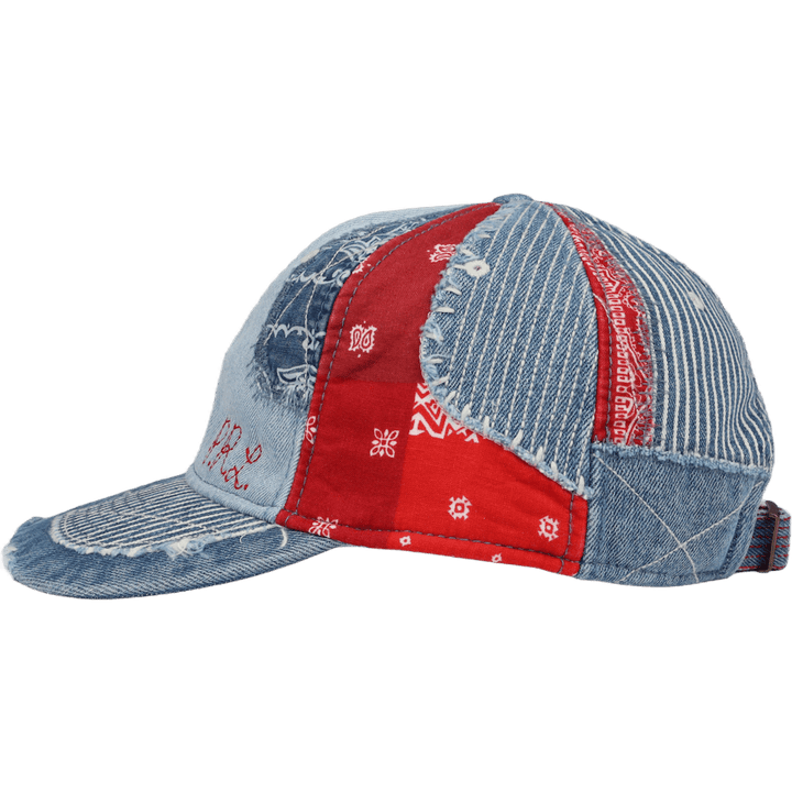 Patchwork Denim Ball Cap Patchwork