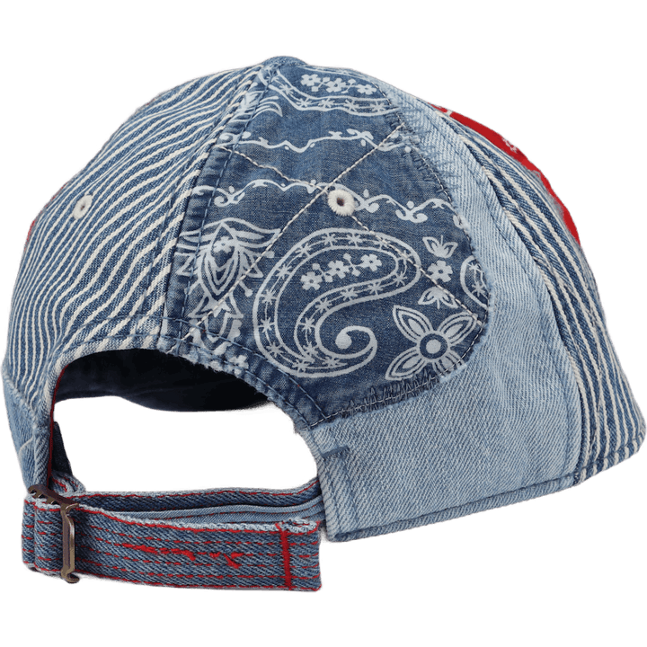 Patchwork Denim Ball Cap Patchwork