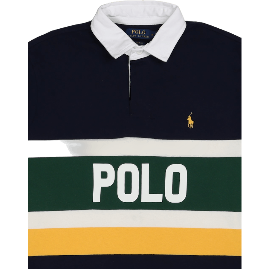 Rugbyová košile s pruhovaným logem Classic Fit Cruise Navy Multi