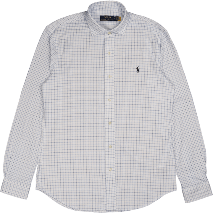 Estppcs-dlouhý rukáv-sportovní košile Elite Blue/white Tattersall