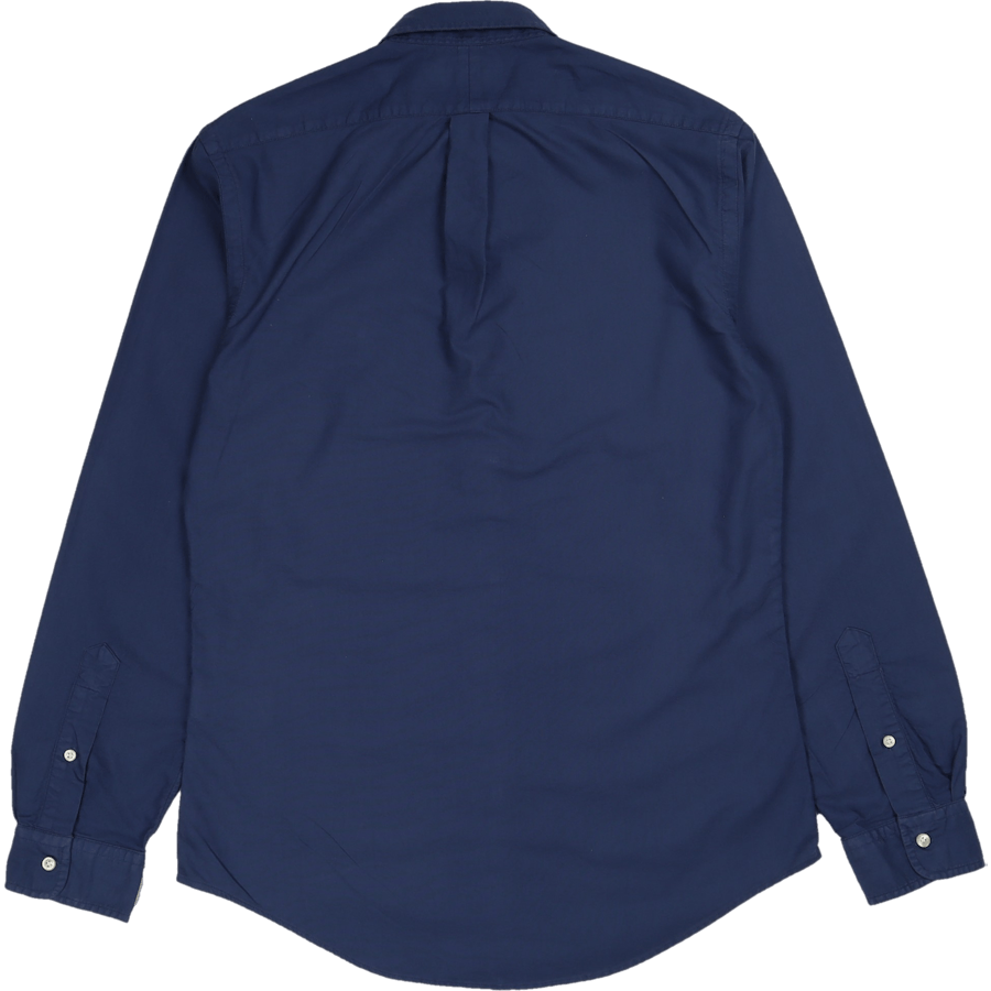 Slim Fit Garment-Dyed Oxford Shirt Light Navy