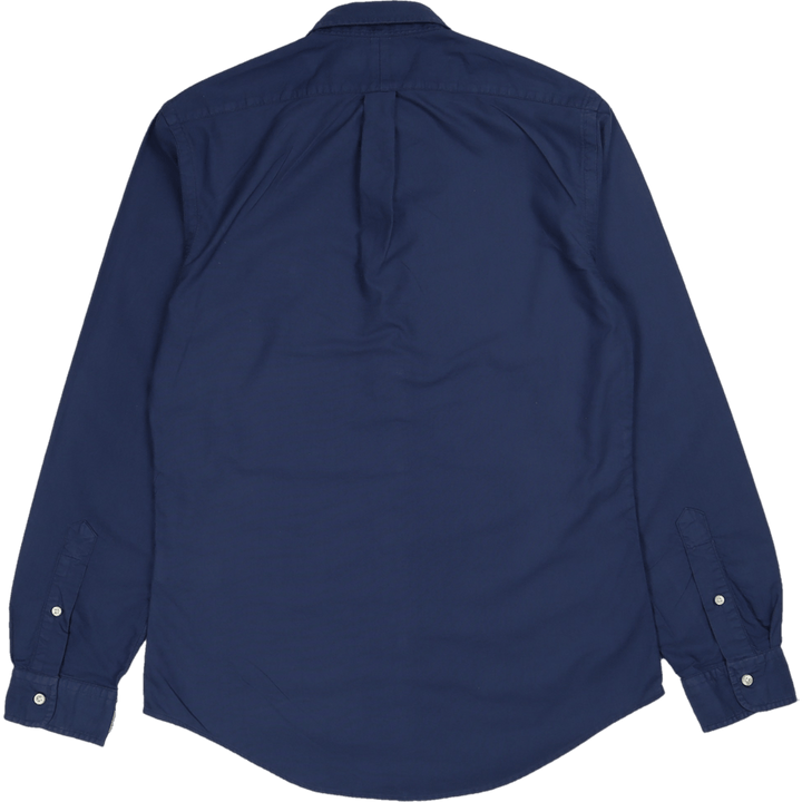 Slim Fit Garment-Dyed Oxford Shirt Light Navy