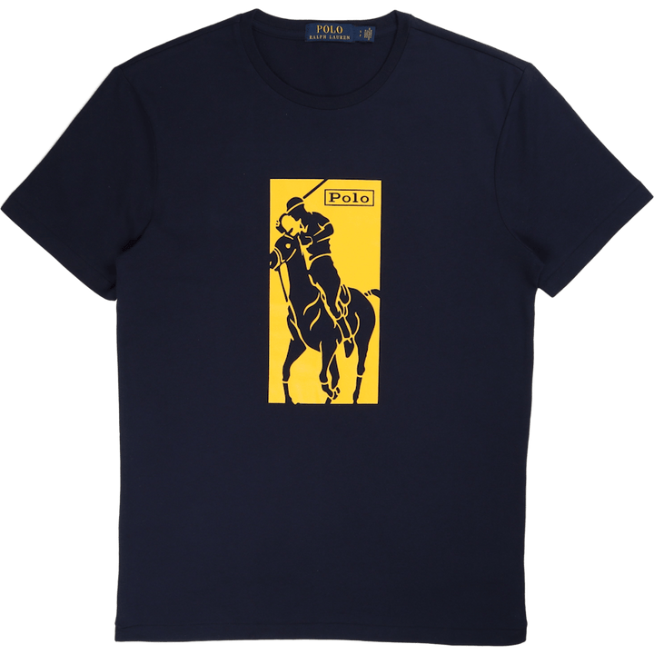 Custom Slim Fit Big Pony Logo T-Shirt Cruise Navy